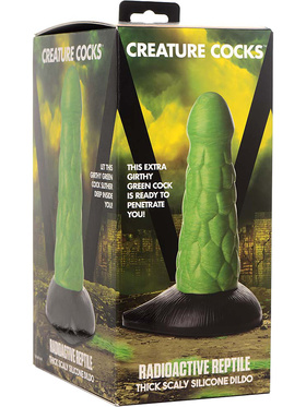 Creature Cocks Radioactive Reptile Thick Scaly Silicone Dildo 520