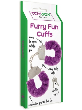 Toy Joy: Furry Fun Cuffs Plush, lilla