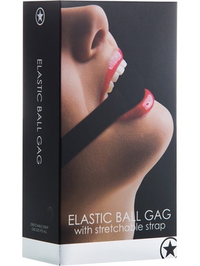 Ouch!: Elastic Ball Gag, svart