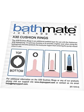 Bathmate: Cushion Rings, Hydromax7/HydroXtreme7 (X30)