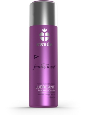 Swede Fruity Love: Sweet Raspberry & Rhubarb, Glidemiddel, 50 ml