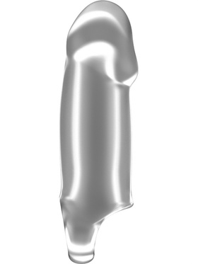 Sono: Stretchy Thick Penis Extension No. 37, gjennomsiktig