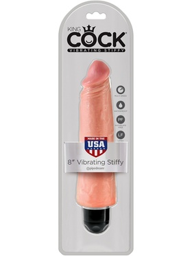 King Cock, Vibrating Stiffy, 24 cm, lys