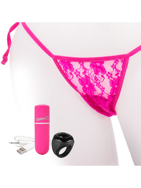 Screaming O: Rechargeable Vibrating Panty Set, rosa