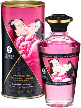 Shunga: Aphrodisiac Warming Oil, Raspberry Feeling, 100 ml