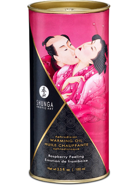 Shunga: Aphrodisiac Warming Oil, Raspberry Feeling, 100 ml