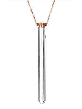 Crave: Vesper Vibrator Necklace, rose gull