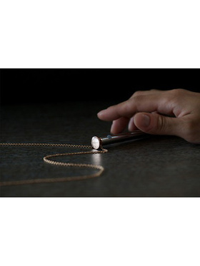 Crave: Vesper Vibrator Necklace, rose gull