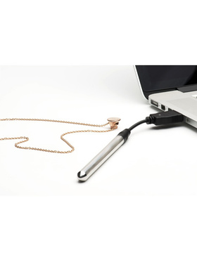 Crave: Vesper Vibrator Necklace, rose gull