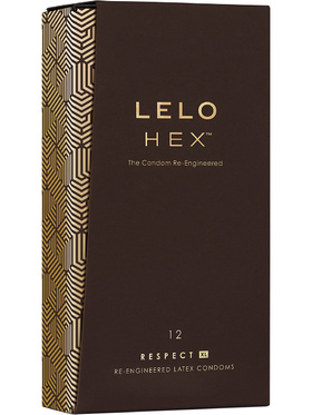 LELO: HEX Respect XL, Kondomer, 12 stk