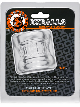 Oxballs: Squeeze, Soft-Grip Ballstretcher, gjennomsiktig