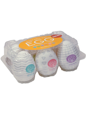 Tenga: Easy Beat Egg, 6 Colors Package, 6 stk