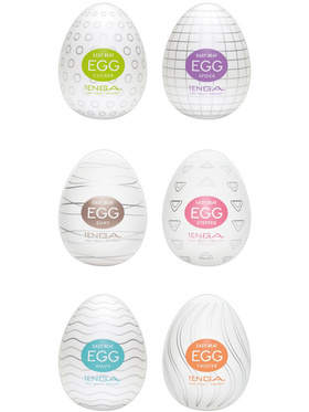 Tenga: Easy Beat Egg, 6 Colors Package, 6 stk