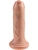 King Cock: Uncut Cock Dildo, 18 cm, lys