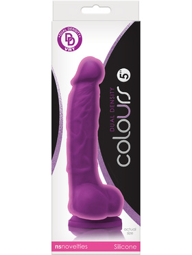 NSNovelties: Colours Dual Density Dildo, 18 cm, lilla