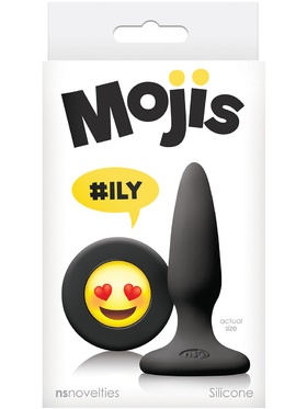 NSNovelties: Mojis Plug ILY, Mini, svart