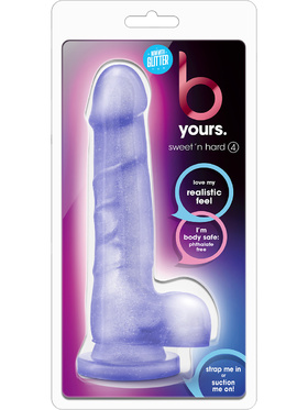 B Yours: Sweet 'n Hard 4 Dildo, 19 cm, gjennomsiktig