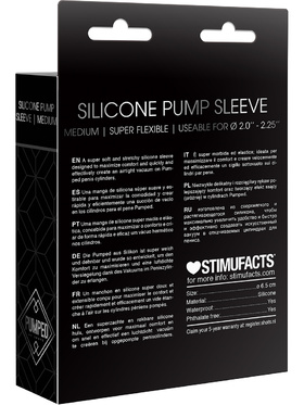 Pumped: Silicone Pump Sleeve, medium, svart