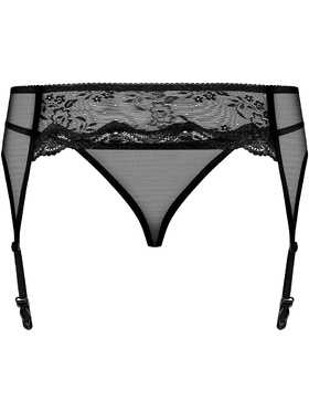 Obsessive: Charms, Garter Belt & Thong, svart