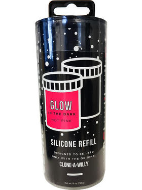 Clone-A-Willy: Silicone Refill, selvlysende, rosa