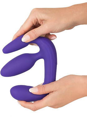 You2Toys: Vibrating Strapless Strap-On, Triple Teaser, lilla