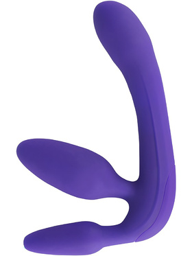 You2Toys: Vibrating Strapless Strap-On, Triple Teaser, lilla