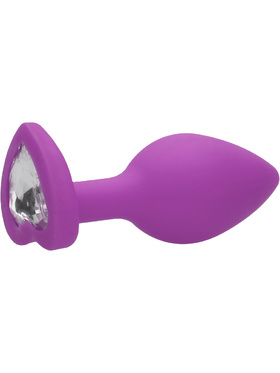 Ouch!: Large Diamond Heart Butt Plug, lilla