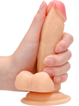 RealRock: Vibrating Realistic Cock, 15 cm, lys