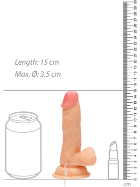 RealRock: Vibrating Realistic Cock, 15 cm, lys