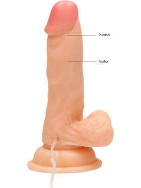 RealRock: Vibrating Realistic Cock, 15 cm, lys