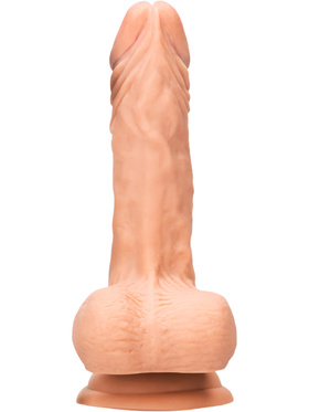 RealRock Skin: Realistic Dildo with Balls, 19 cm, lys