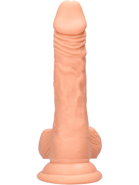 RealRock Skin: Realistic Dildo with Balls, 19 cm, lys