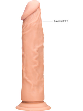 RealRock Skin: Realistic Dildo, 19 cm, lys