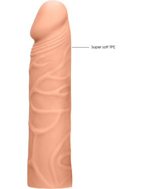 RealRock Skin: Penis Extender, 17.5 cm, lys