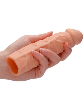 RealRock Skin: Penis Extender, 17.5 cm, lys