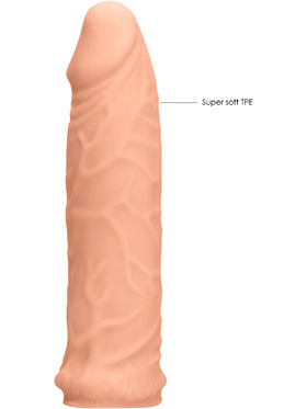 RealRock Skin: Penis Extender, 17 cm, lys