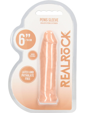 RealRock Skin: Penis Extender, 17 cm, lys