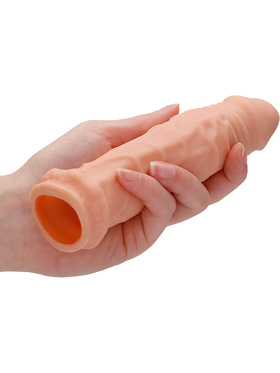 RealRock Skin: Penis Extender, 17 cm, lys