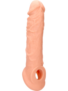 RealRock Skin: Penis Extender with Rings, 21 cm, lys