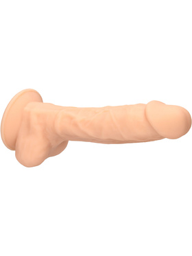 RealRock Ultra: Silicone Dildo / Dual Density, 18 cm, lys