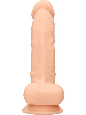 RealRock Ultra: Silicone Dildo / Dual Density, 18 cm, lys