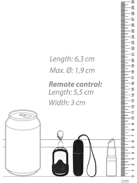 Shots Toys: Vibrating Remote Bullet, svart