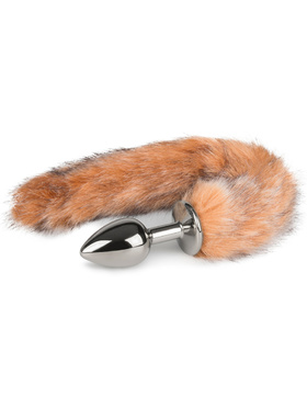 EasyToys: Fox Tail Plug No. 7, small, sølv/brun