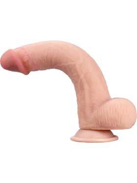 LoveToy: Sliding Skin Dildo, 23 cm, lys