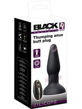 Black Velvets: Thumping Anus Butt Plug