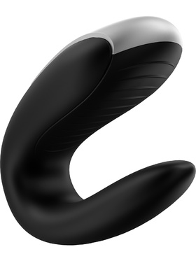 Satisfyer Connect: Double Fun, Partner Vibrator, svart