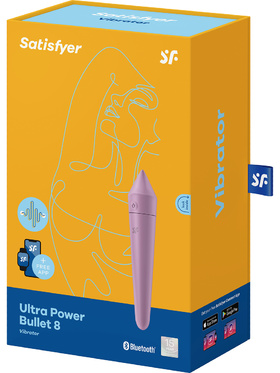 Satisfyer Connect: Ultra Power Bullet 8, Vibrator, lilla