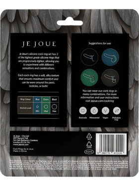 Je Joue: Silicone Cock Ring, 3 stk