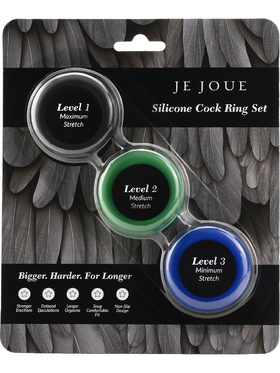 Je Joue: Silicone Cock Ring, 3 stk