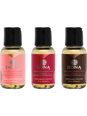 System Jo: Dona, Kissable Massage Gift Set, 3 stk